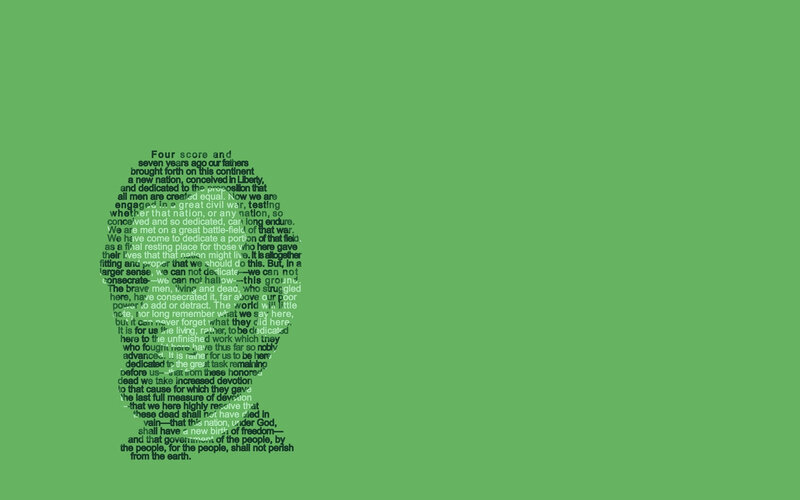 Text in Silhouette
