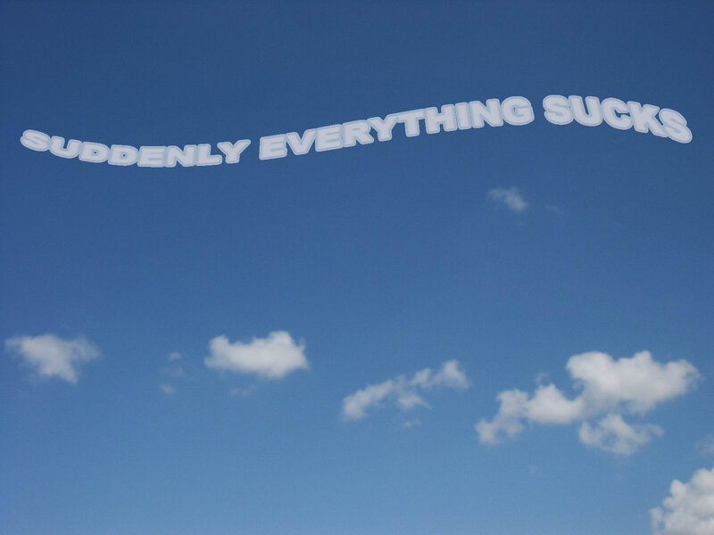 text in the sky