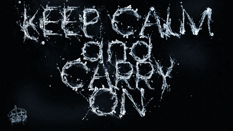 Text in Water Splashes