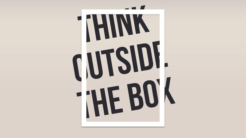 Text Inside a White Frame
