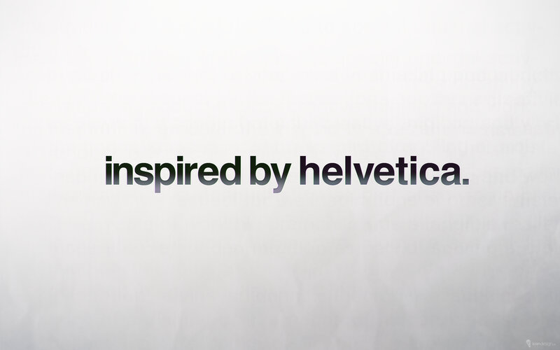 text inspired by helvetica