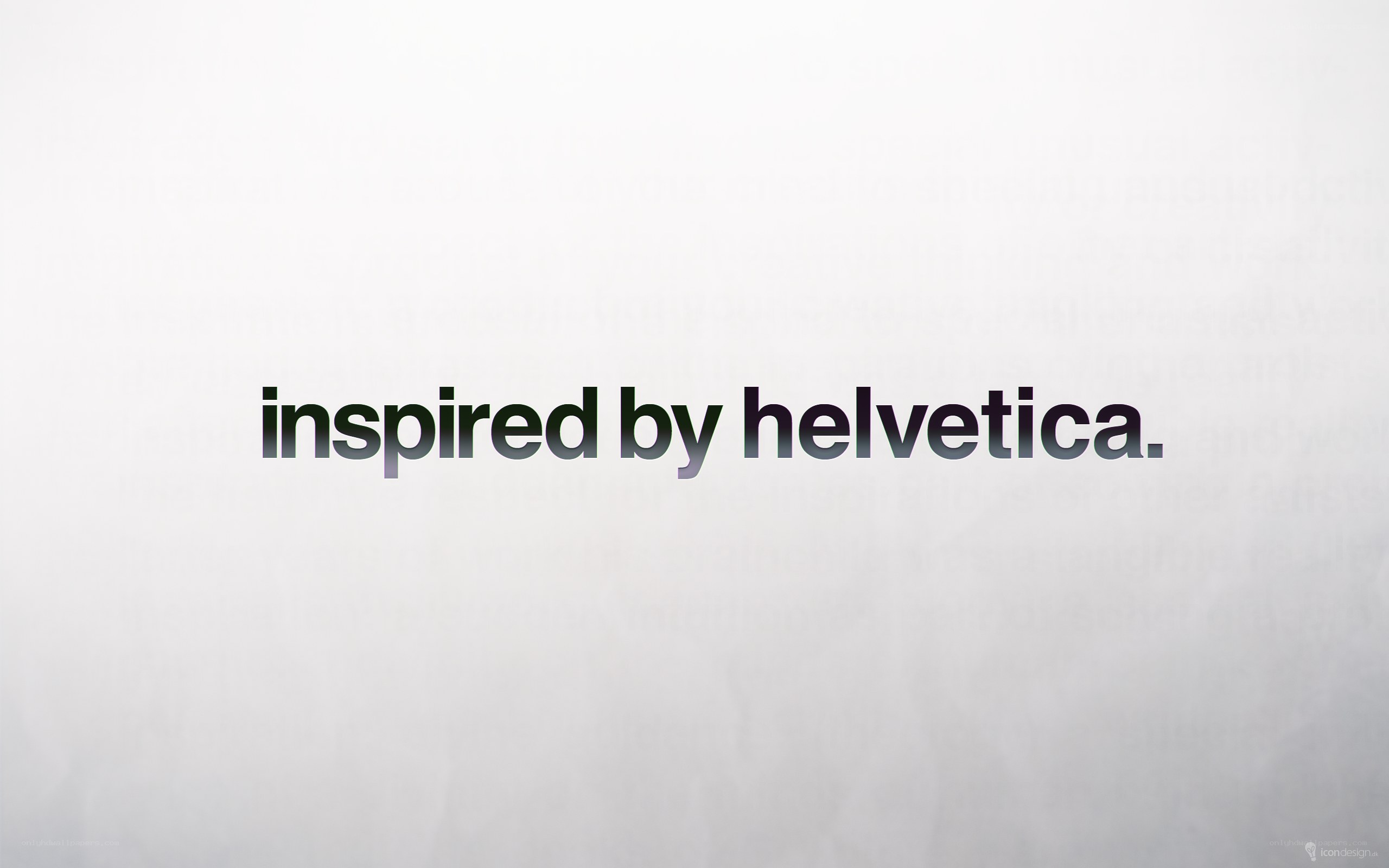 text inspired by helvetica