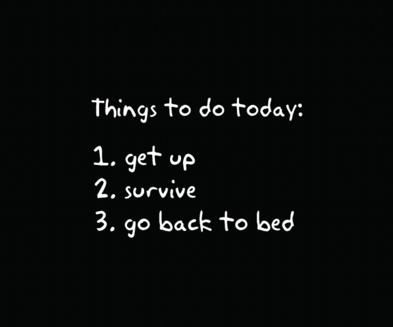 Text List on Black Background — Humorous