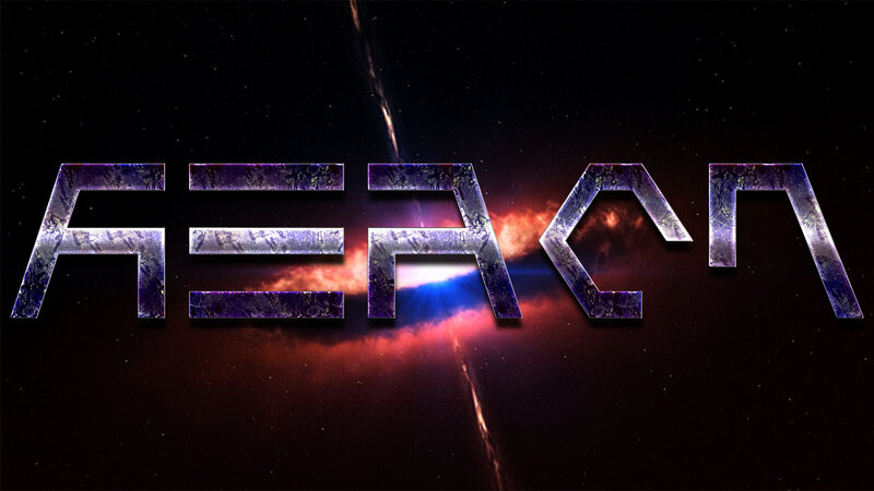 Text Logo in Space