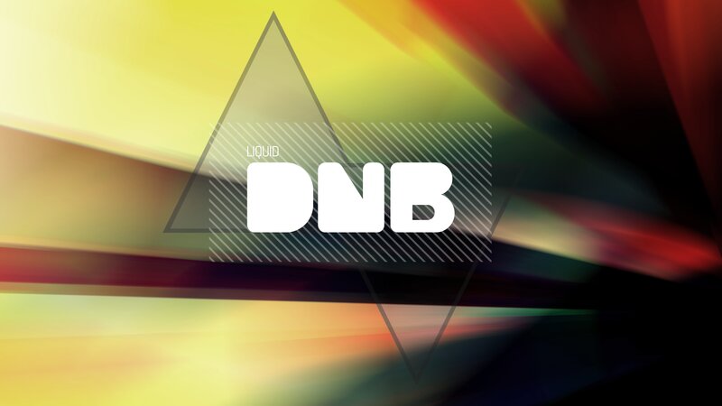 Text Logo on Abstract Background — Yellow