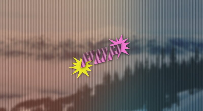 Text Logo on Background — Pink