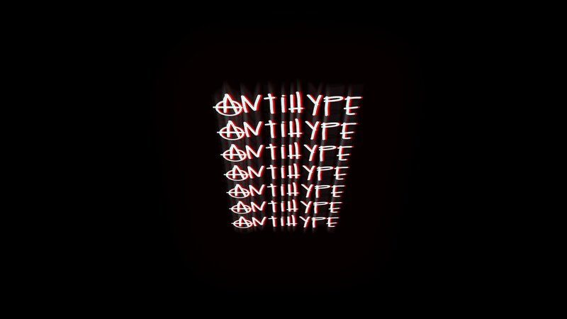 Text Logo on Black Background — Dark, Digital Art, Neon Text
