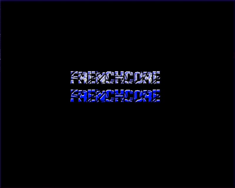Text Logo on Black Background — Dark, Digital Art