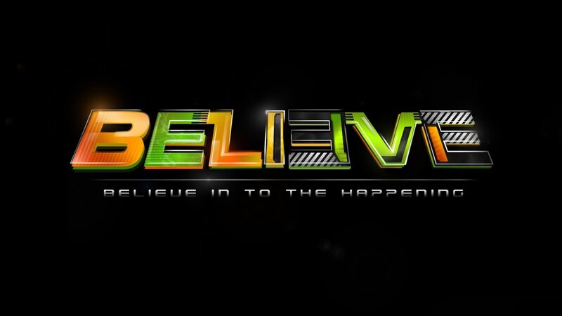 Text Logo on Black Background — Dramatic, Digital Art, Green