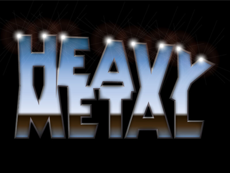 Text Logo on Black Background — Dramatic