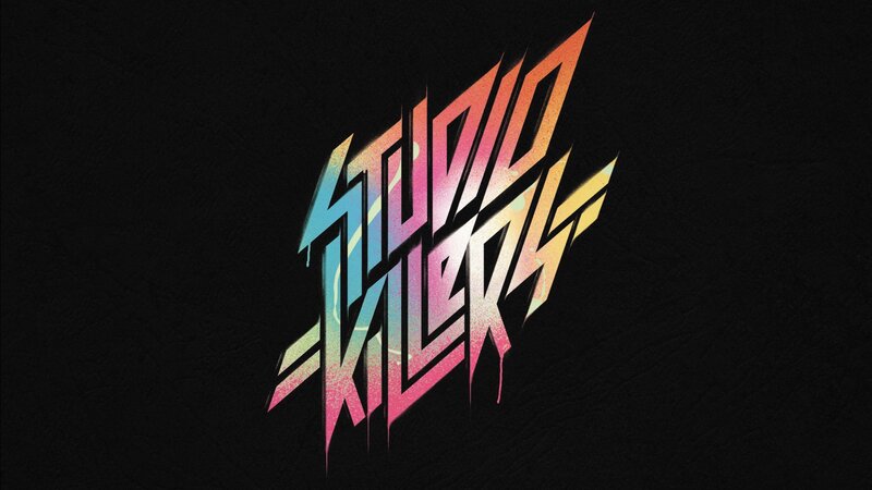 Text Logo on Black Background — Dynamic