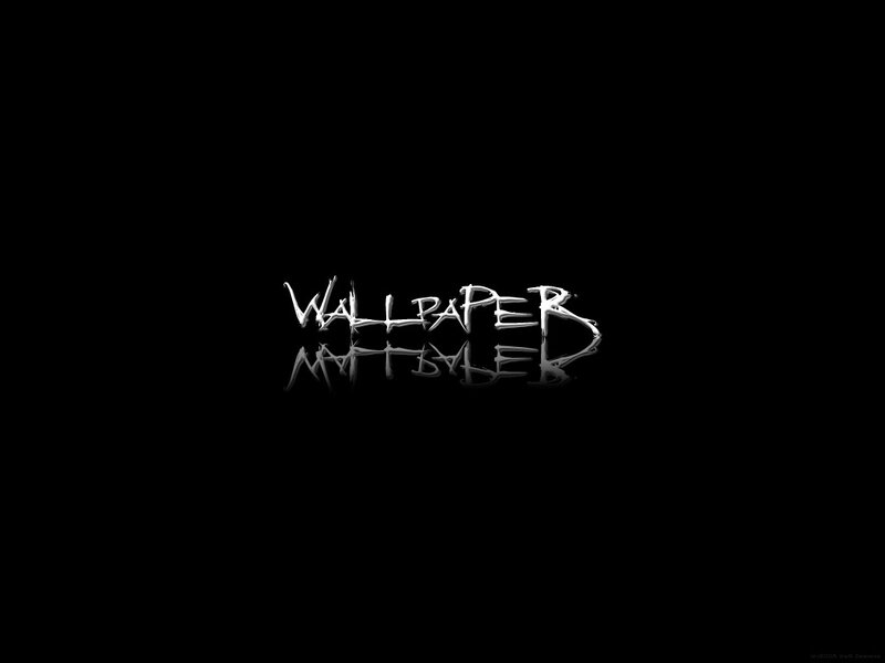 Text Logo on Black Background — Minimalist, Digital Art, Reflection