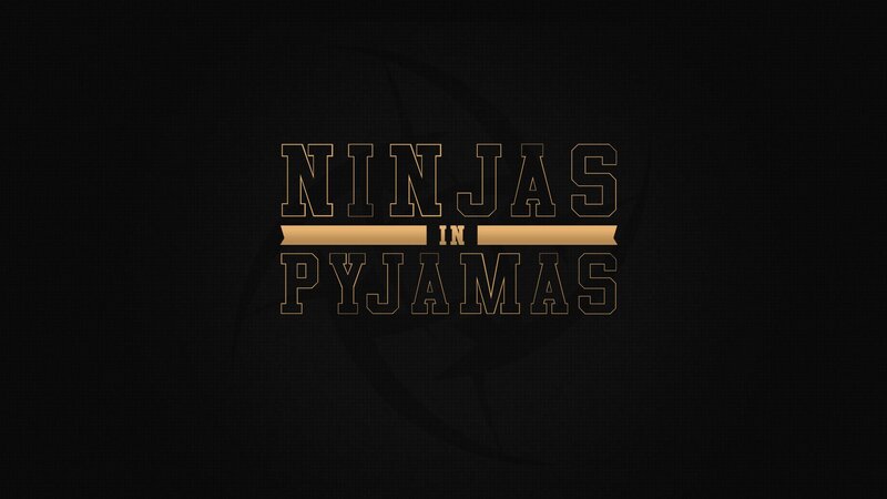 Text Logo on Black Background — Minimalist, Vector Art, Gold Outline