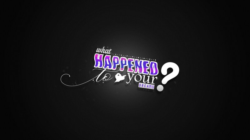 Text Logo on Black Background — Mysterious