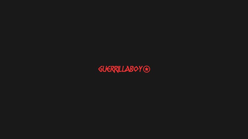 Text Logo on Black — Minimalist, Vector Art, Star