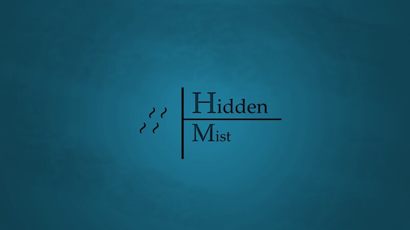 Text Logo on Blue Background — Calm
