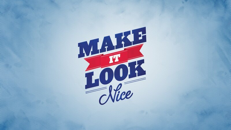 Text Logo on Blue Background — Clean