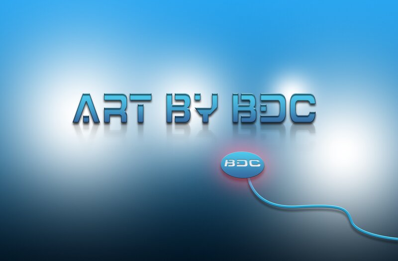 Text Logo on Blue Background — Futuristic