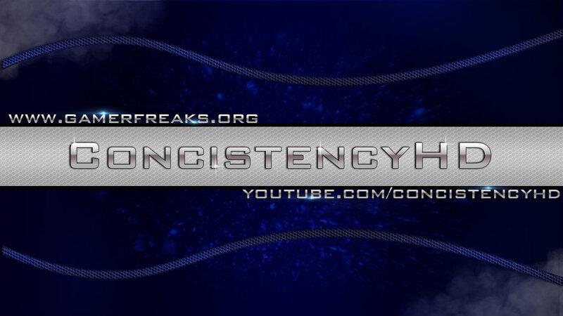 Text Logo on Blue Background