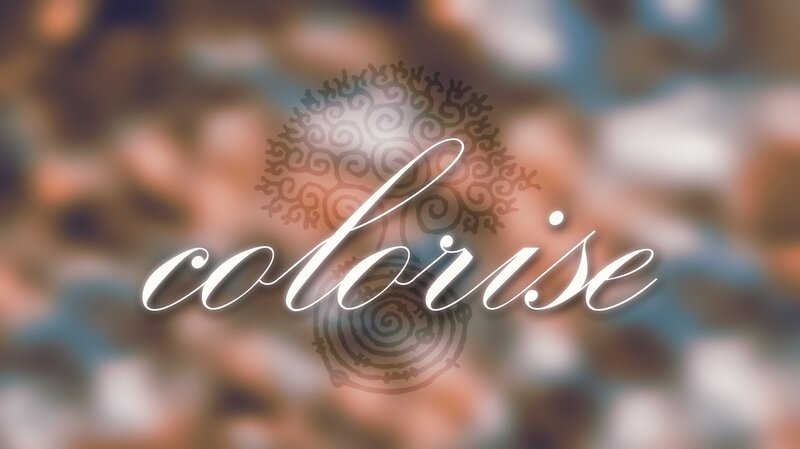 Text Logo on Blurred Background