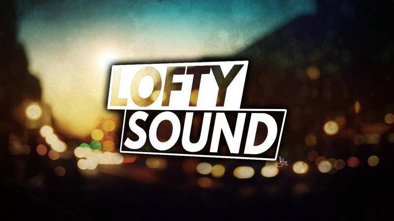 Text Logo on Cityscape