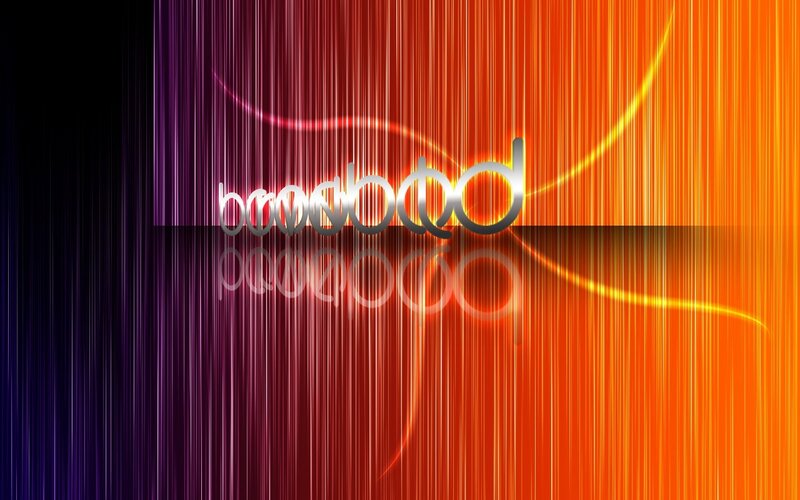 Text Logo on Colorful Background
