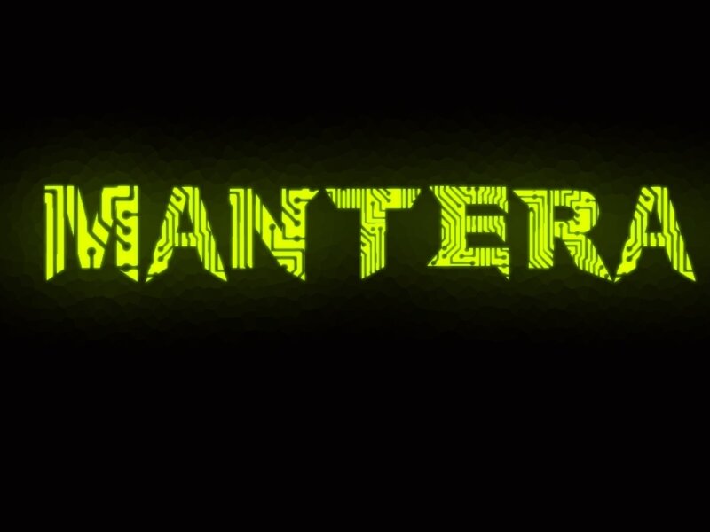 Text Logo on Dark Background — Black, Digital Art