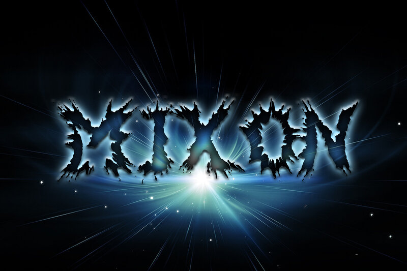 Text Logo on Dark Background — Black, Dramatic