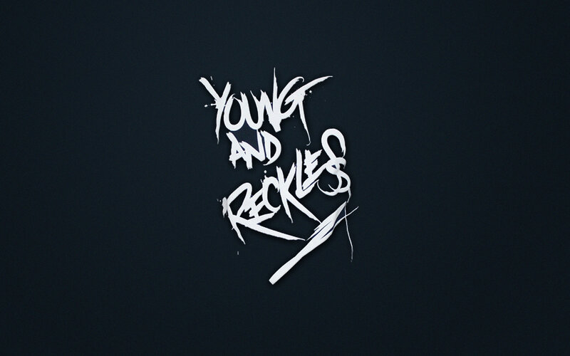 Text Logo on Dark Background — Black, Minimalist