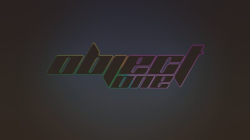 Text Logo on Dark Background — Black, Minimalist, Vector Art, Neon Outline