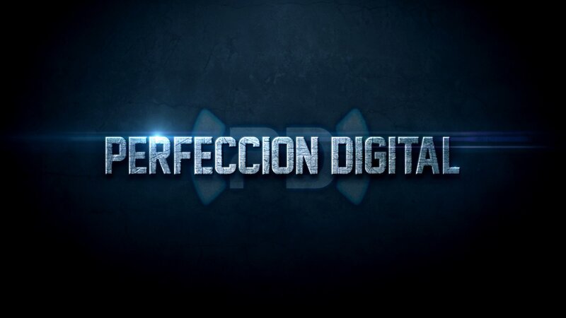 Text Logo on Dark Background — Blue, Dramatic