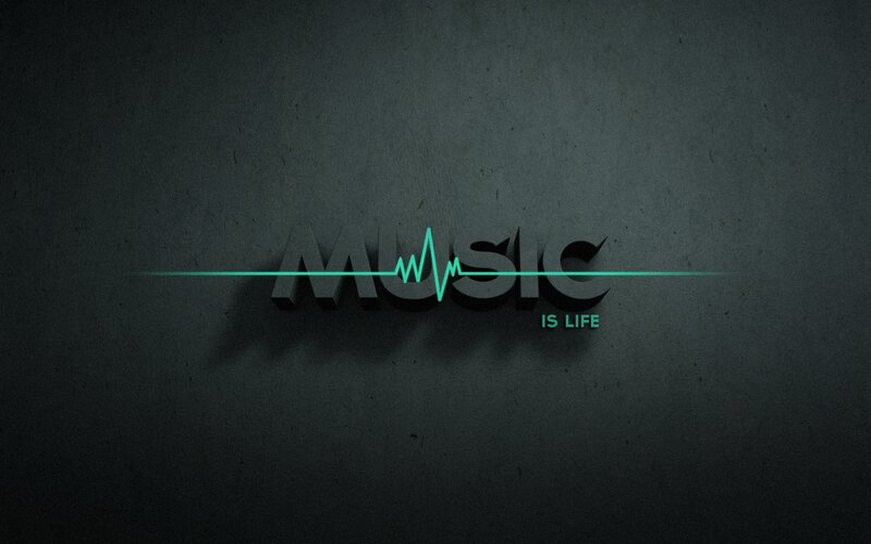 Text Logo on Dark Wall