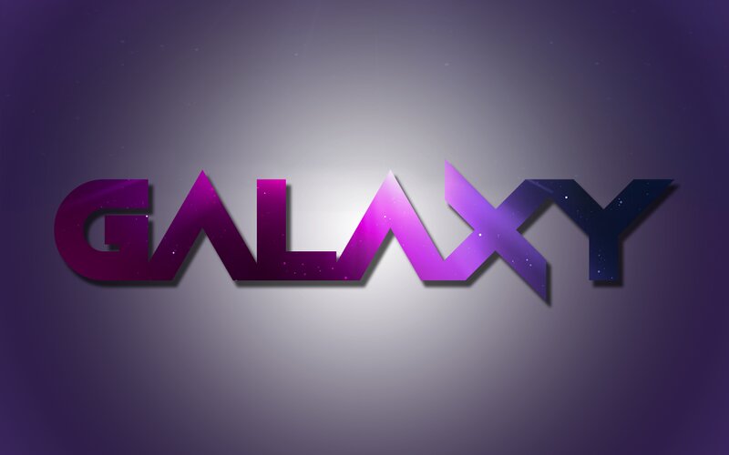Text Logo on Gradient — Purple, Cosmic