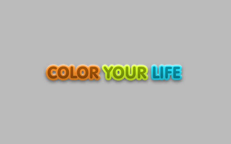 Text Logo on Gray