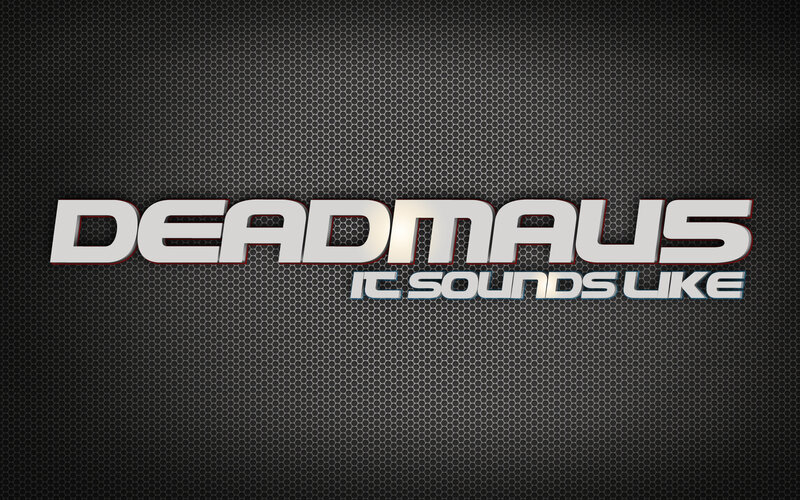 Text Logo on Mesh Background — Black
