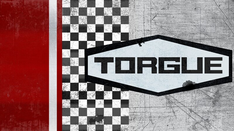 Text Logo on Patterned Background — Red