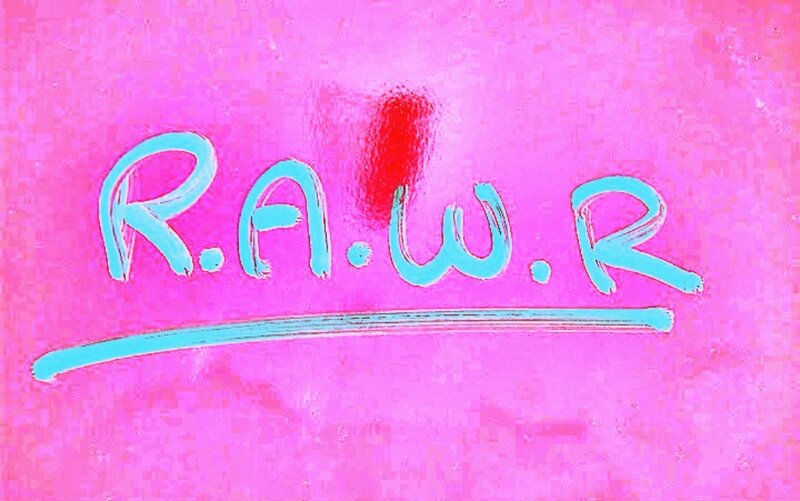 Text Logo on Pink Background