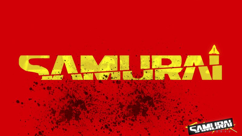Text Logo on Red Background — Aggressive