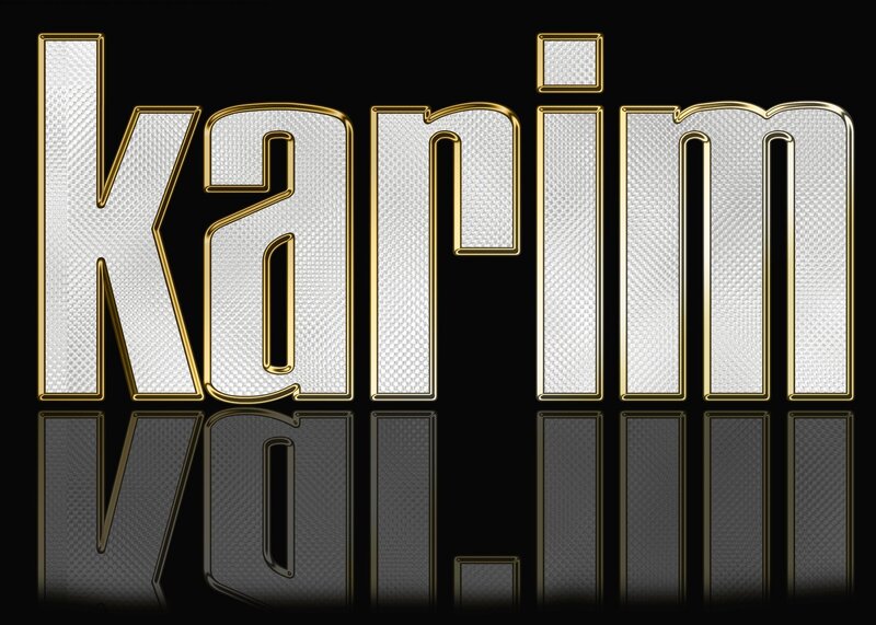 Text Logo on Reflective Surface
