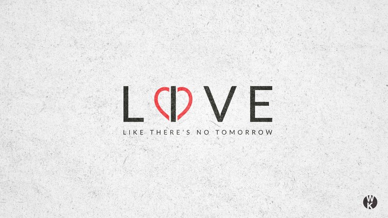 Text Logo on Textured Background — White