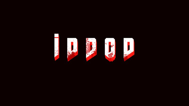 Text Logo with Blood Splatters