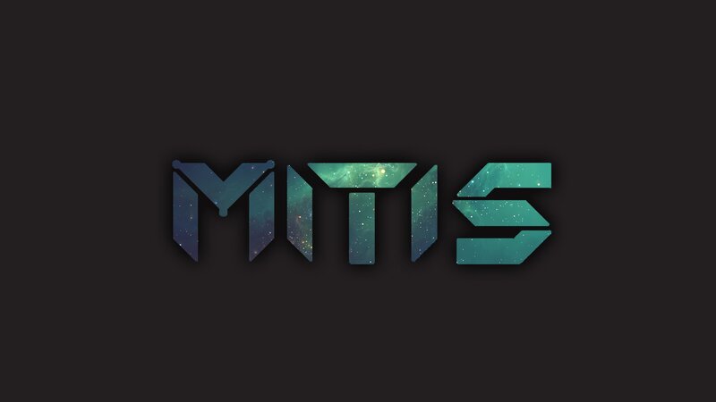 Text Logo with Galaxy Texture