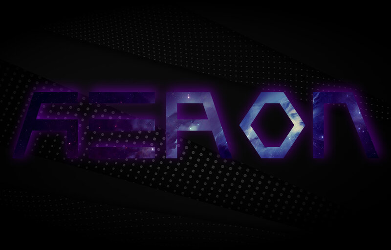 Text Logo with Galaxy