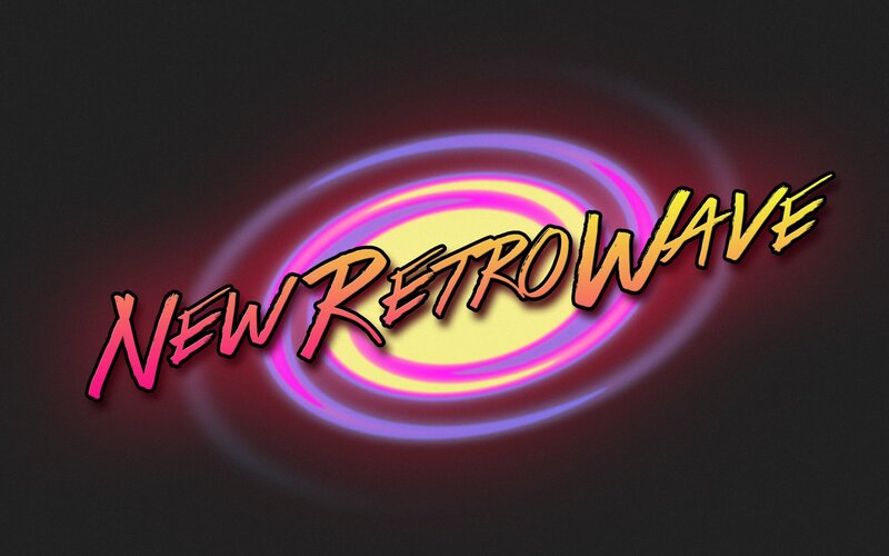 Text Logo with Neon Rings