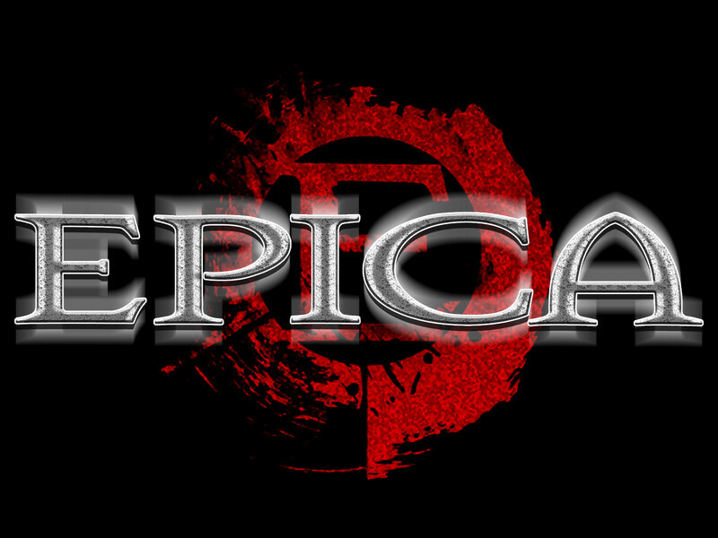 Text Logo with Red Splatter