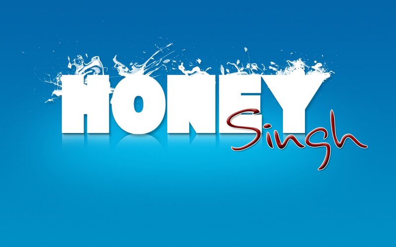 Text Logo with Splashes — Blue