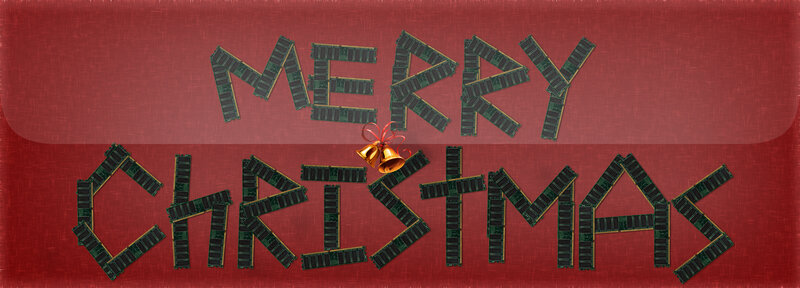 Text Made of RAM Chips