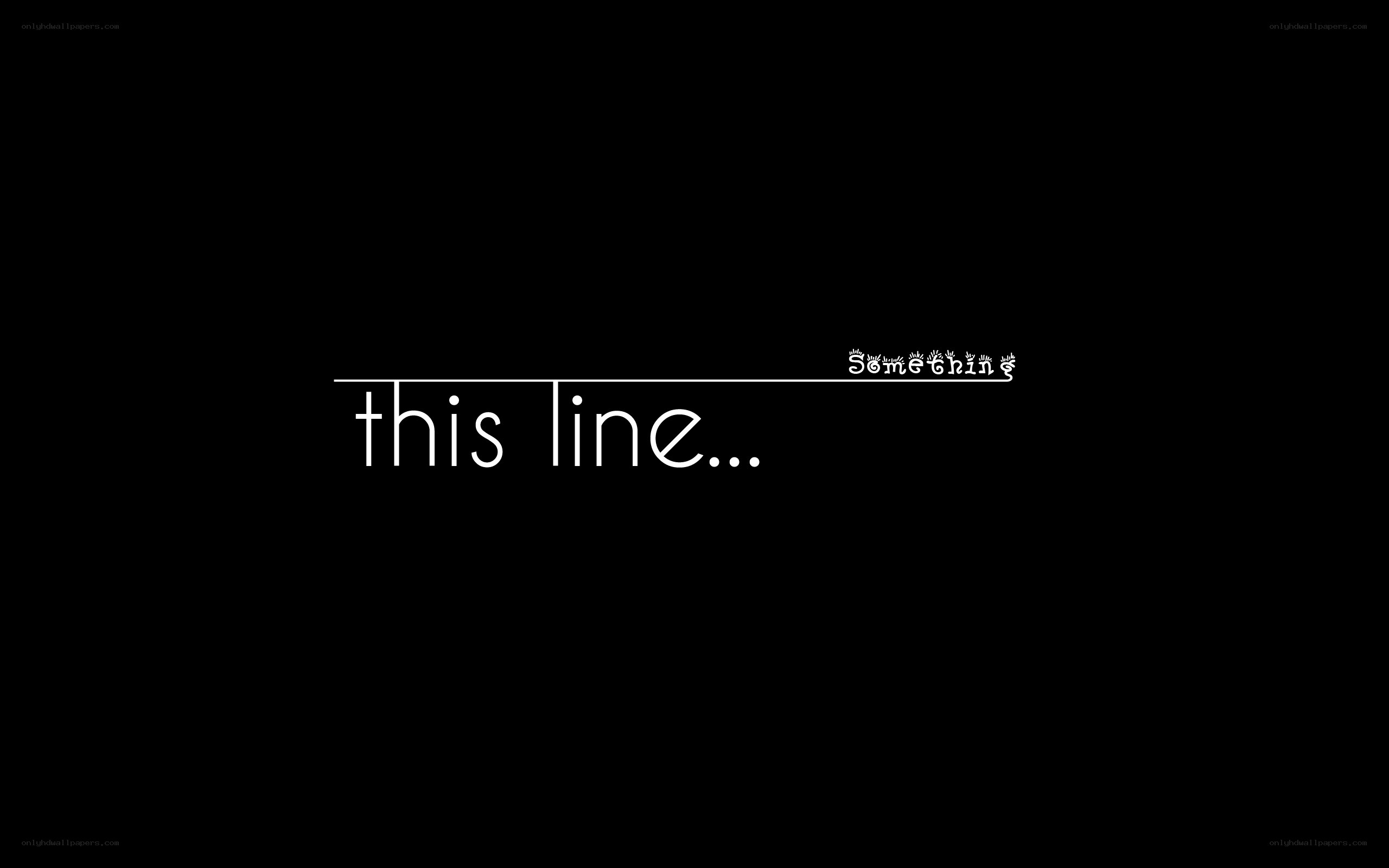 text on a black background