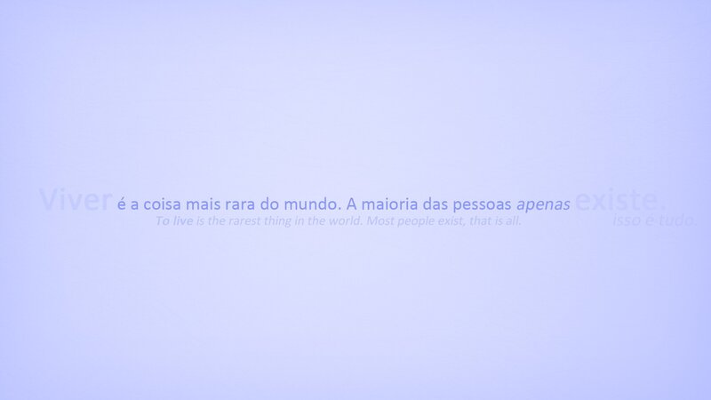 Text on a Blue Background — Calm, Minimalist, White