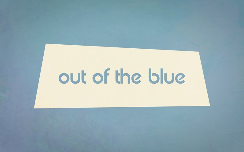 Text on a Blue Background — Calm
